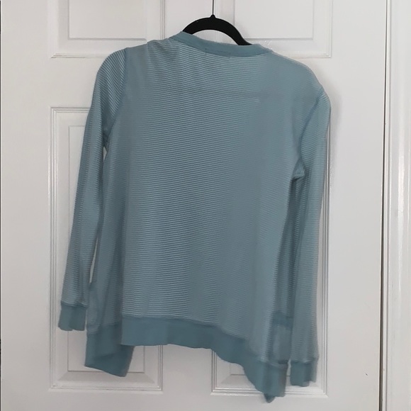 Lauren Co. baby blue striped cardigan - Picture 4 of 4
